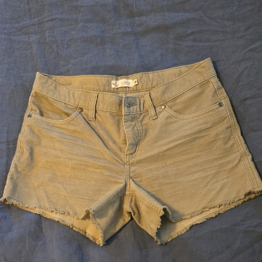 Carve Green Corduroy Shorts